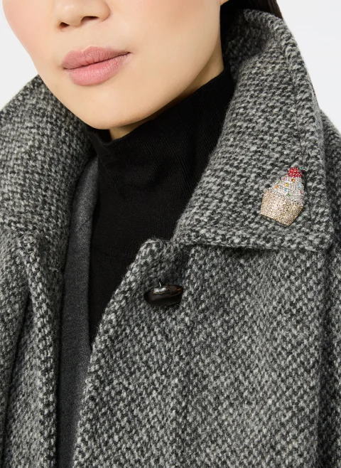 Брошка с декоративни кристали Weekend Max Mara Wkafella — снимка 4