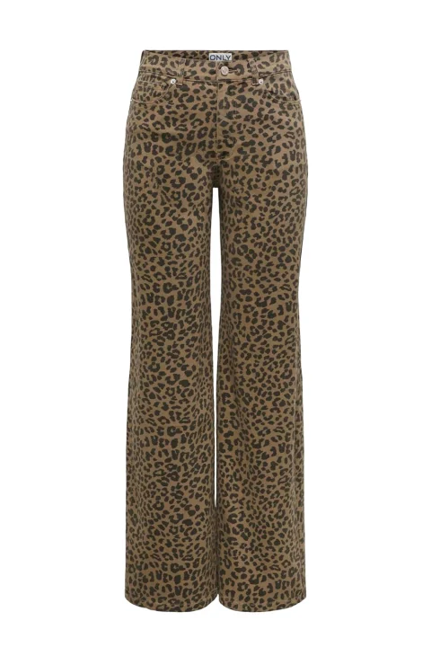 Панталон Onlmadison Hw Wide Animal 15355777 18-1018 TCX otter