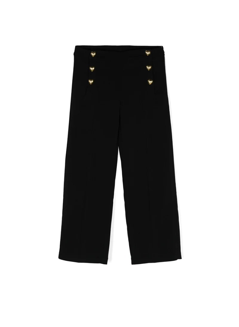 Панталон с декоративни копчета Moschino Kids