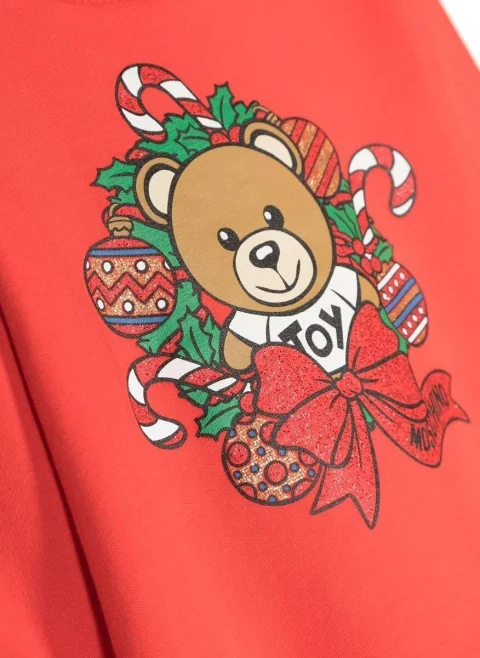 Суитшърт с 'Teddy Bear' принт Moschino Kids — снимка 3