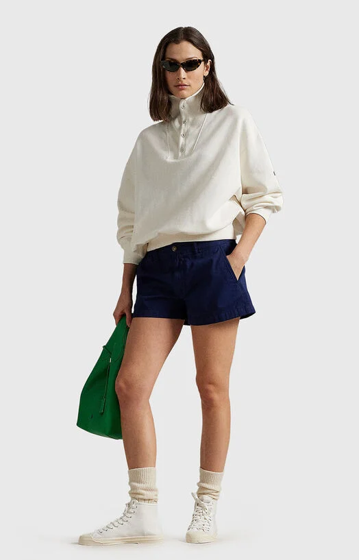 Суитшърт с висока яка и копчета — снимка 2