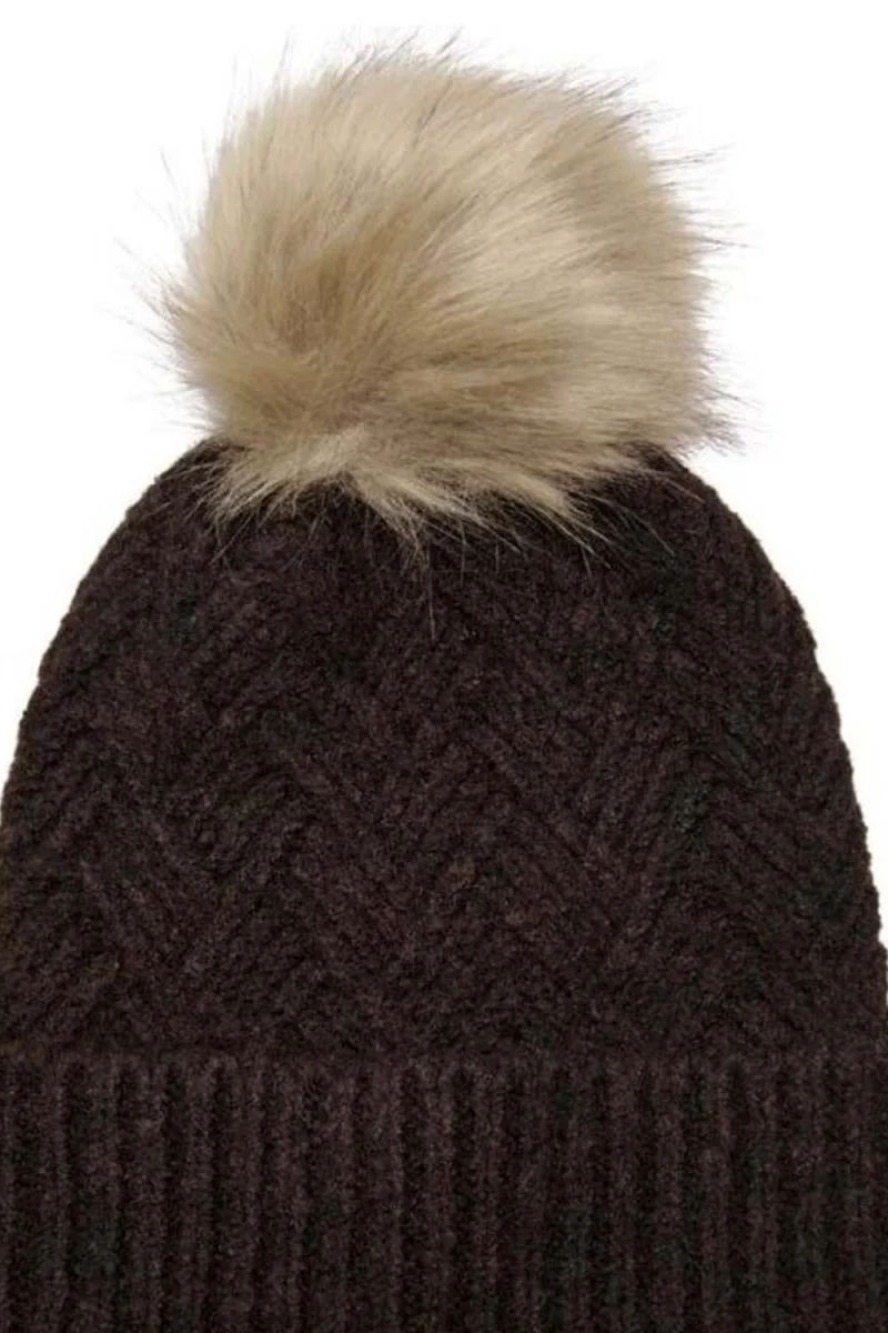 Шапка Onlkate Life Knit Beanie Cc 15297982 19-1118 TCX chestnut — снимка 2