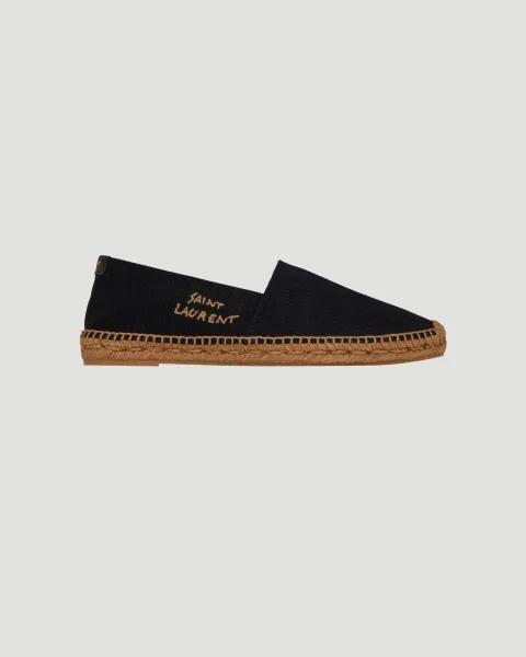 Embroidered Espadrilles in Canvas