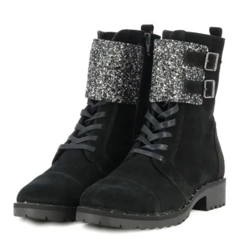 Дамски Кубинки CARLO FABIANI – 36713 – black swede — снимка 3