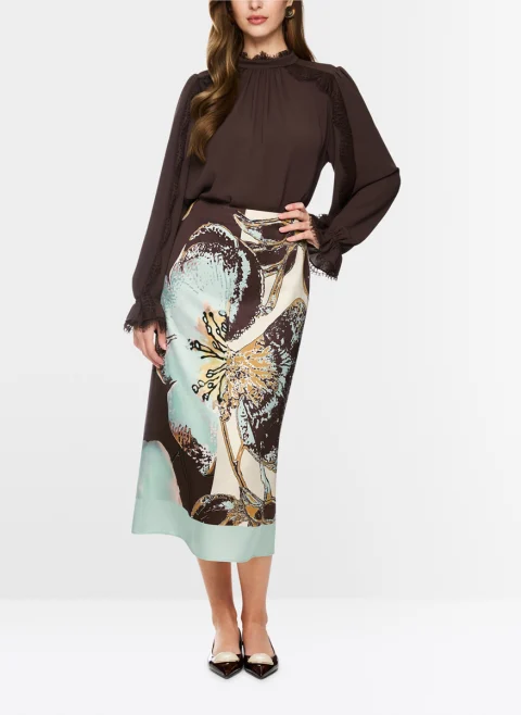 Пола с принт Marc Cain Collections — снимка 2