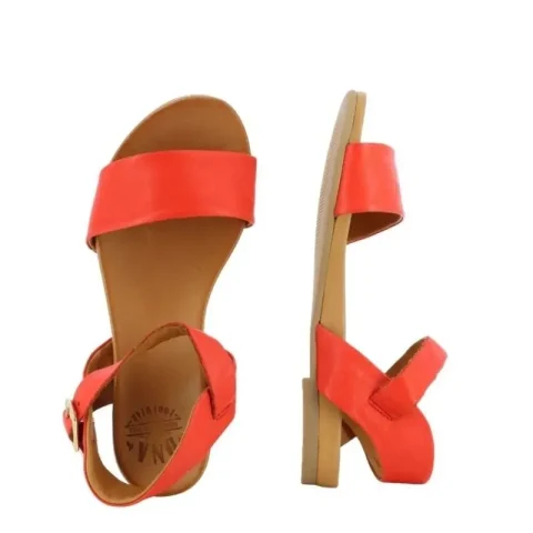 Дамски Равни Сандали DNA Footwear – 215243 ROCKAWAY RED — снимка 5