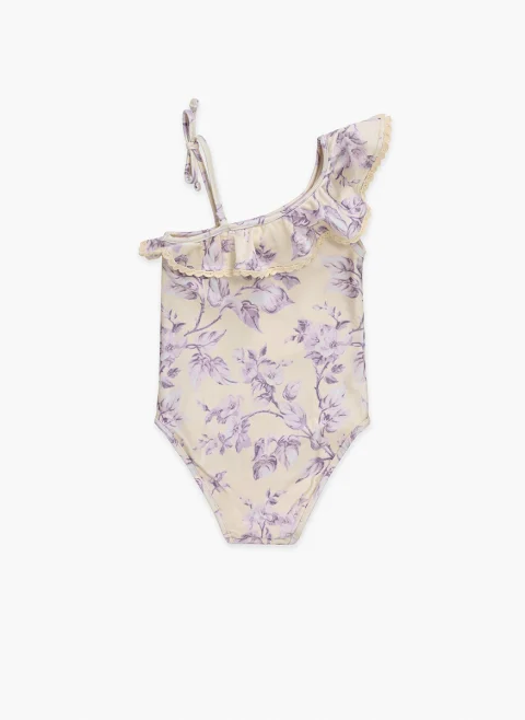 Цял бански с принт 'Halliday Trim Frill' Zimmermann Kids — снимка 3