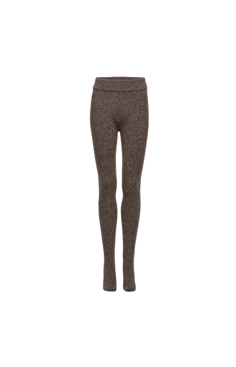 Wool Leggings in Brown
