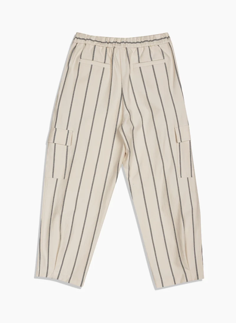 Панталон с блестящи райета Brunello Cucinelli Kids 10 — снимка 3