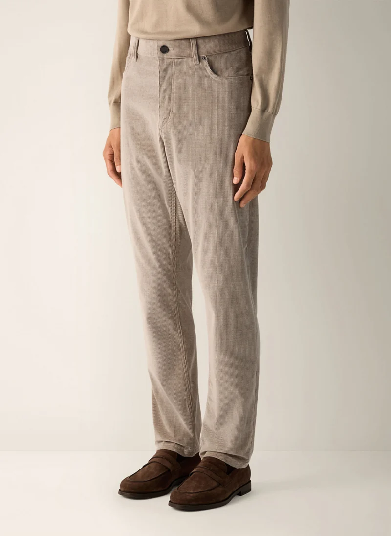 Панталон от рипсено кадифе Zegna