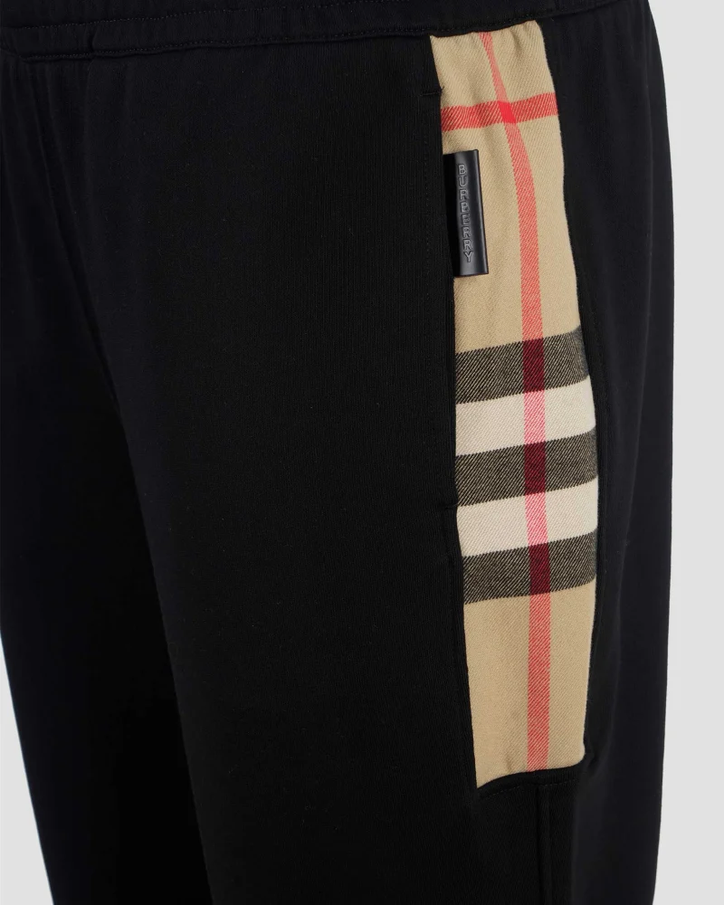 Check Panel Cotton Jogging Pants — снимка 4