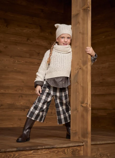 Пуловер с апликирани пайети Brunello Cucinelli Kids 8-10 — снимка 5