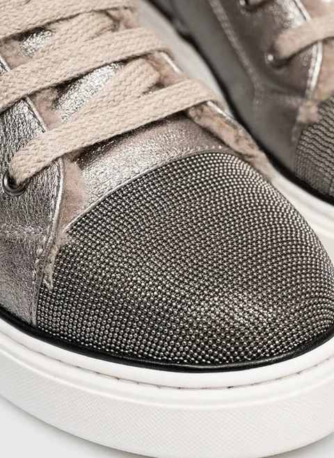 Кецове с монили Brunello Cucinelli Kids — снимка 5