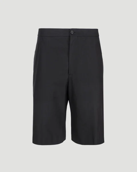 Cotton Shorts in Black
