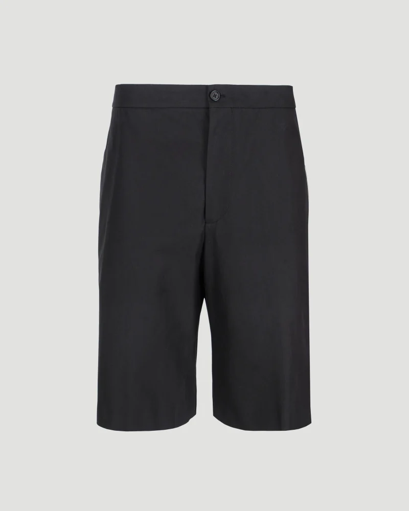 Cotton Shorts in Black