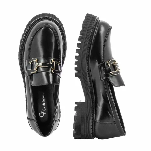 Дамски Лоуфър CARLO FABIANI – 269-T1002 BLACK — снимка 5