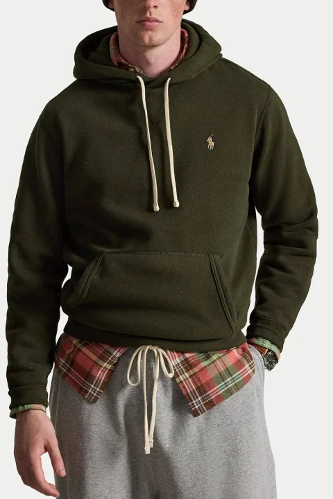 Суичър Rl Fleece-Lsl-Knt 710766778024 301 dark green — снимка 2