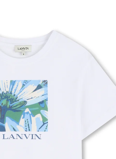 Тишърт с принт Lanvin Kids — снимка 3