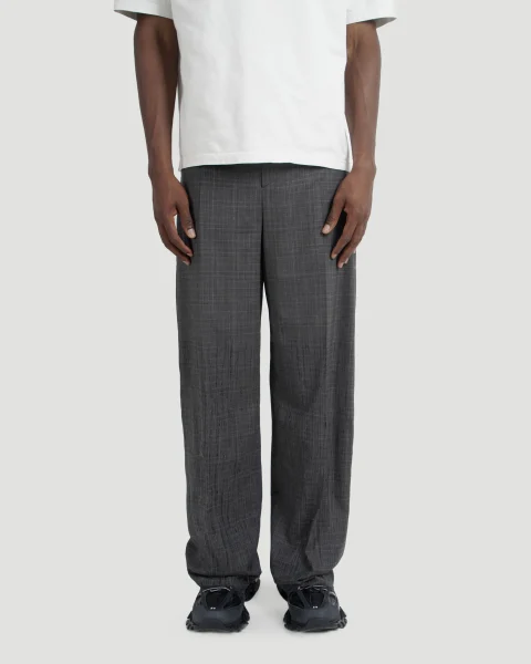 Grey Prince of Wales Tailored Trousers — снимка 2