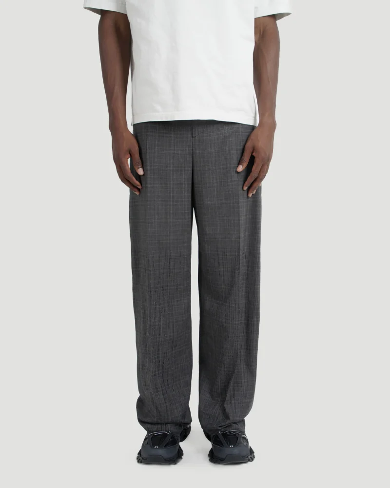 Grey Prince of Wales Tailored Trousers — снимка 2