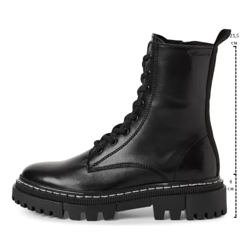 Дамски Кубинки TAMARIS – 1-25276-41-003 BLACK LEATHER — снимка 7