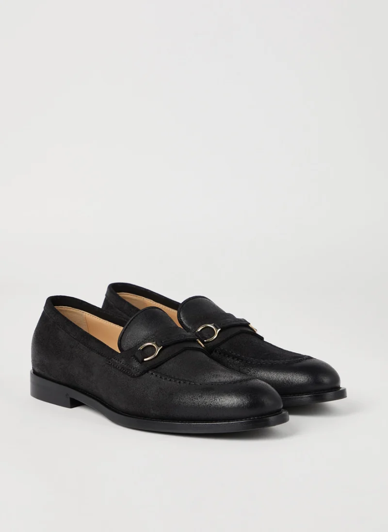 Велурени мокасини 'Penny' Brunello Cucinelli, — снимка 2