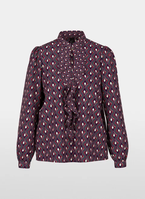 Блуза с цялостен принт Marc Cain Collections — снимка 12