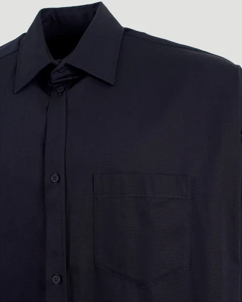 Cocoon Shirt in Navy Blue — снимка 3