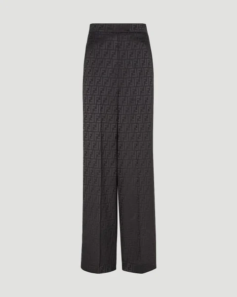 Silk Pants in Black