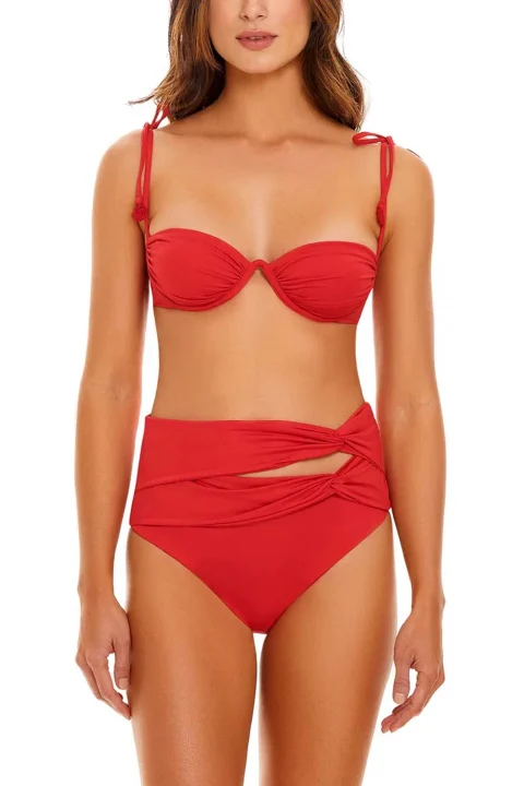 Bikini Bottom Brina Shaka Solid 11197 red — снимка 2
