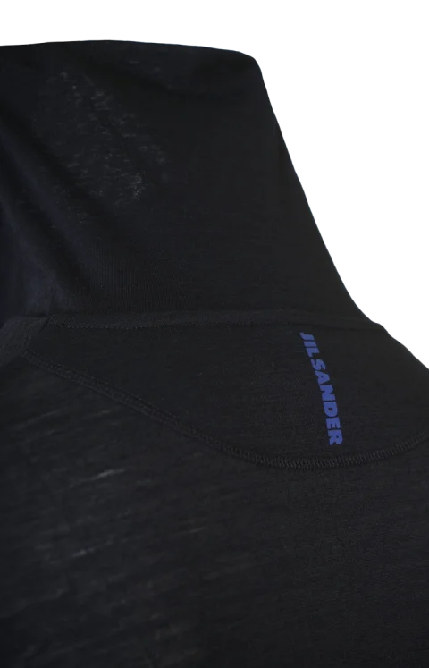 Zip Up High Neck Long Sleeve T-Shirt — снимка 2
