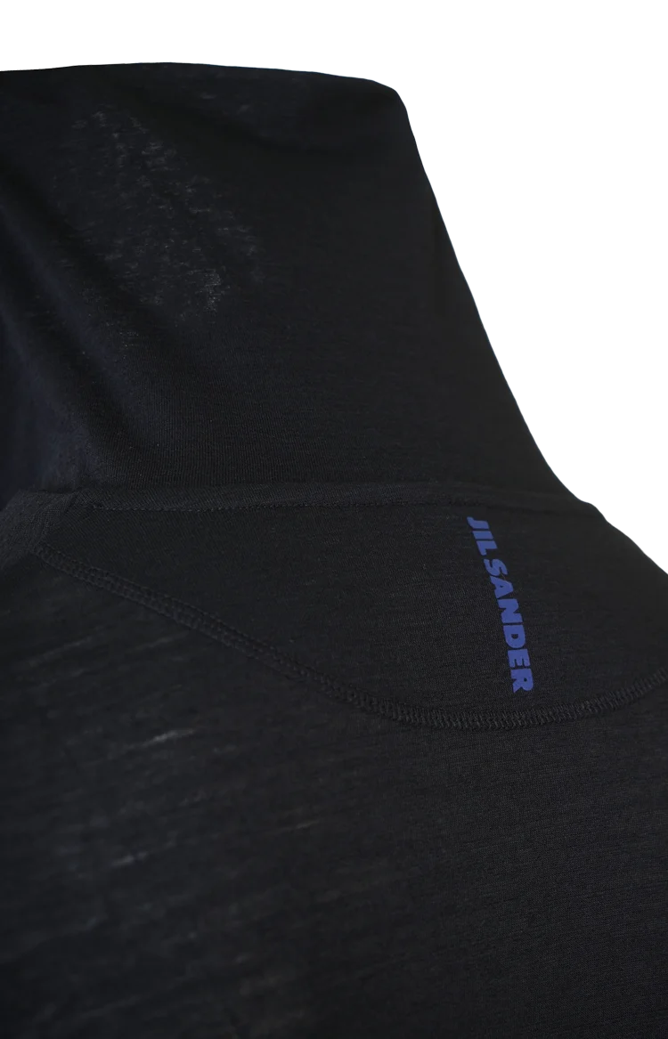 Zip Up High Neck Long Sleeve T-Shirt — снимка 2