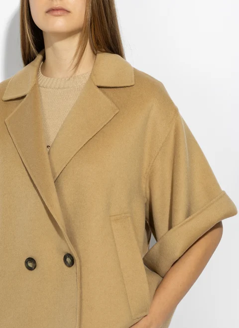 Палто от фина вълна Weekend Max Mara Wkdneo — снимка 5