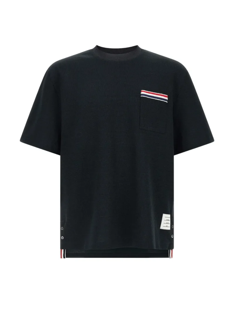 Тишърт с раиран мотив Thom Browne