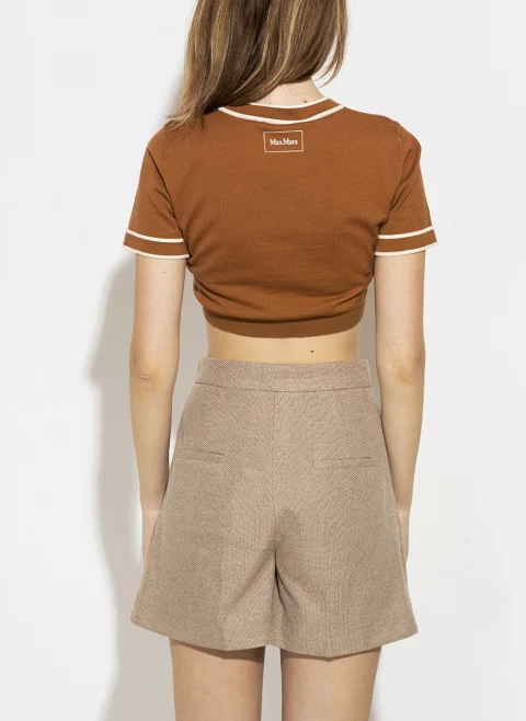 Топ от фино плетиво Max Mara Uscio — снимка 6
