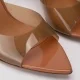 Дамски кафяви чехли с ток Bеlla Le Silla — снимка 5