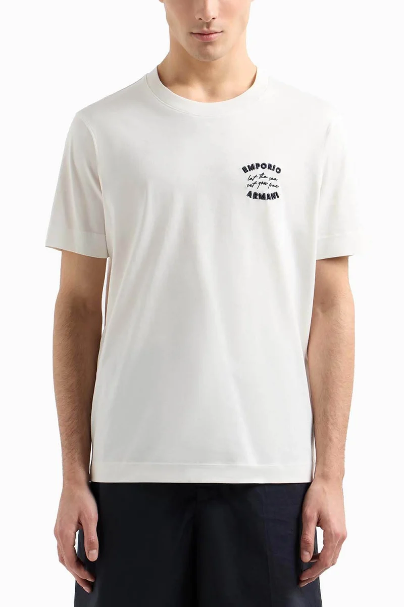 T-Shirt EM000827AF12926 U0003 snow white — снимка 2