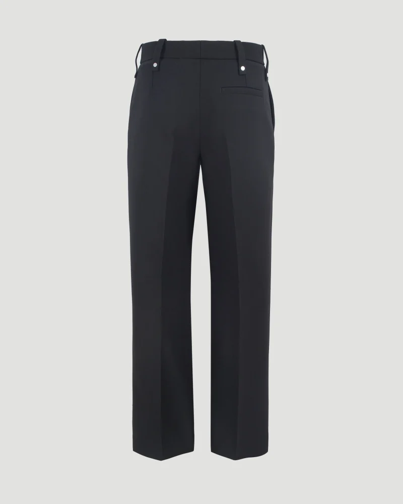 Straight-Leg Wool Trousers — снимка 2