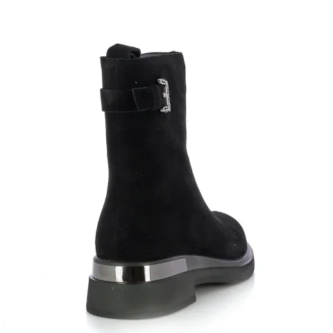 Дамски Равни Боти CARLO FABIANI – 75692 BLACK SUEDE — снимка 2