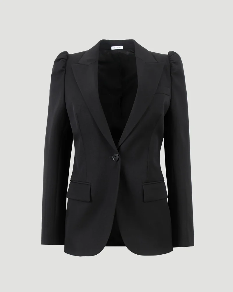 Single-Breasted Jacket in Black