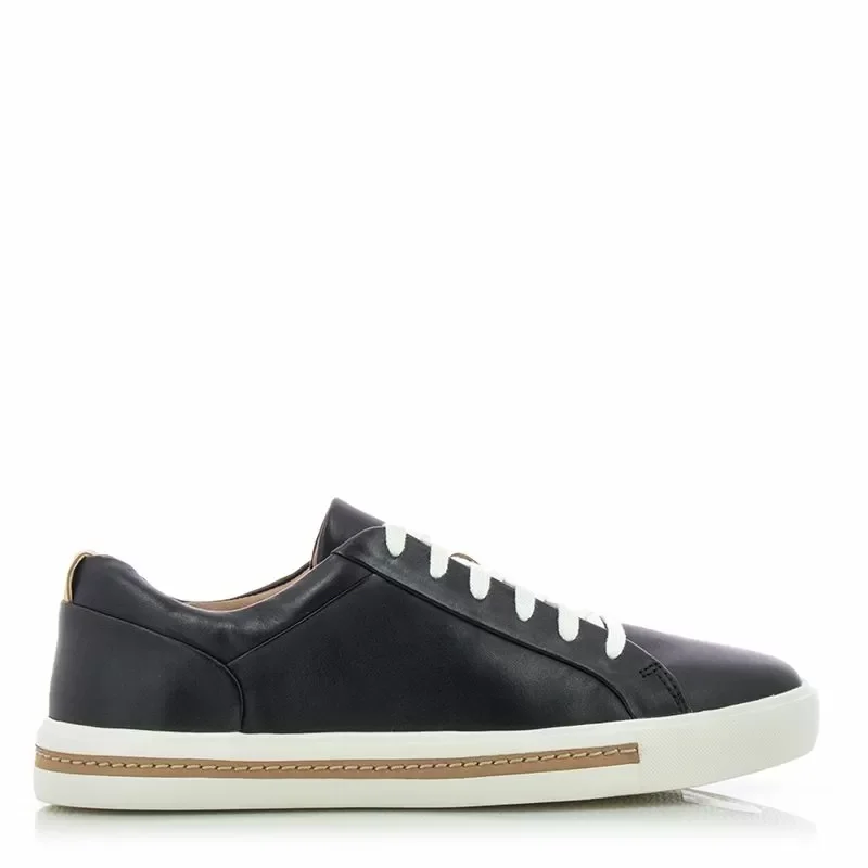 Дамски Сникърс CLARKS – 26141642 UN MAUI LACE BLACK LEATHER