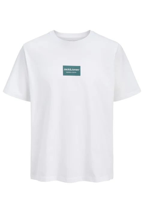 T-Shirt Jjfrank Ss Crew Neck 12288092 11-0601 TCX bright white