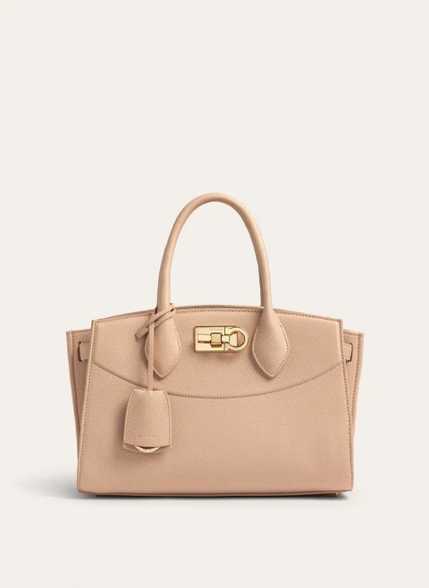 Чанта Studio soft Ferragamo (M) Dusty Pink — снимка 1