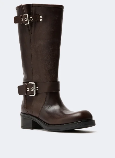 Кожени ботуши Weekend Max Mara Wkaaddobbo — снимка 2