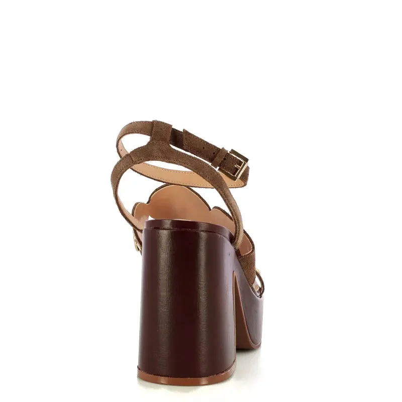 Дамски Сандали На Ток CECCONELLO – 2741004 RUST — снимка 2