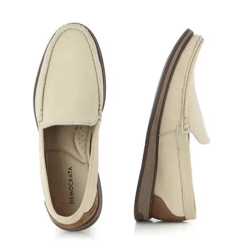 Мъжки Мокасини DEMOCRATA – 252301-004 NASH CREAM/BEIGE — снимка 5
