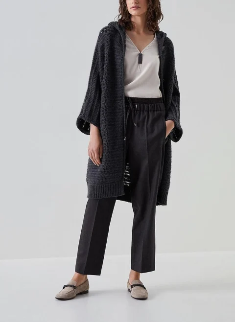 Копринен топ с монили Brunello Cucinelli — снимка 15