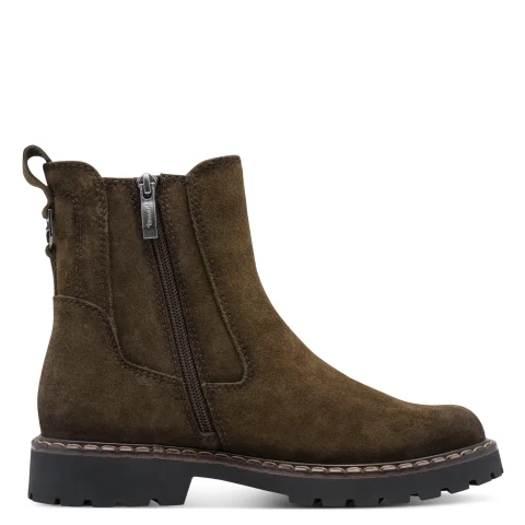 Дамски Равни Боти TAMARIS – 1-25449-47-722 OLIVE — снимка 2