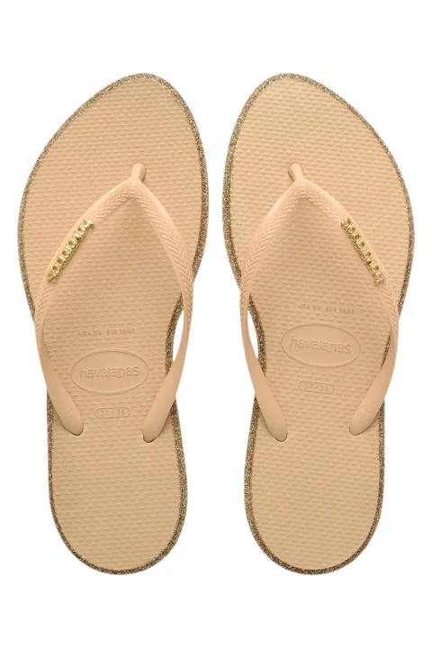 Чехли Slim Point Glitter 4150157 01859 dark brown/golden — снимка 2