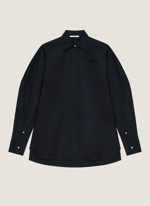 Риза от памучен поплин 'Oversized fit' Givenchy — снимка 4